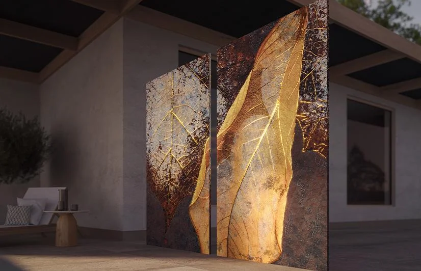 Kerbon Sichtschutzwand