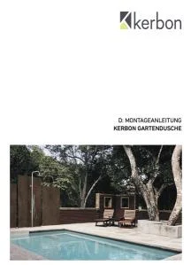 Kerbon Gartendusche Montageanleitung, deutsch
