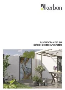 Kerbon installation instructions privacy screen system, german