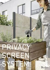 Kerbon brochure privacy screen system, english 