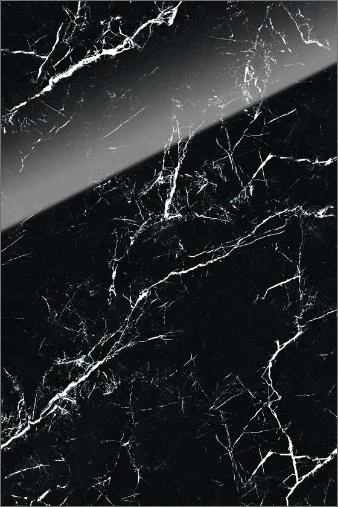 Kerbon shower wall nero polished
