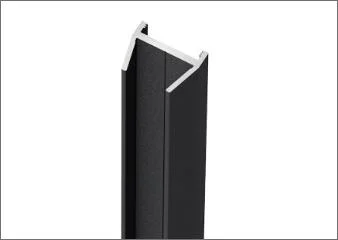 Kerbon post system wall connection strip privacy system